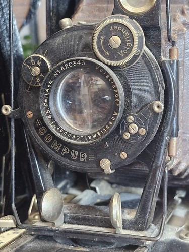 Vintage faltenbalgkamera - vintage,