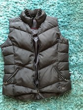 damen weste CECIL GR. 38/40 Daunen Steingrau Neuwertig 