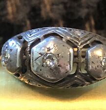 Ring, 18k, Diamanten, antik 