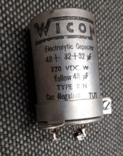 Becherelko 48µF + 32µF + 32µF 320V - WICON-, gebraucht, geprüft