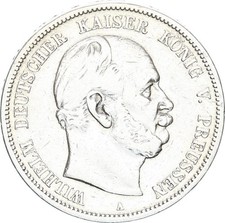 Preußen Wilhelm I. 5 Mark