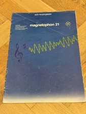 Prospekt Broschüre für Telefunken magnetophon M21