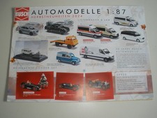 BUSCH  Automodelle Herbst 2024 News Modellwelten  Modellbahn Prospekt Modell
