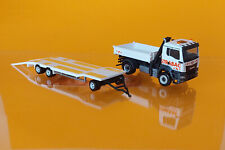 Herpa 318730 MAN TGS NN Dreiseitenkipper mit Kran und TU3-Anhänger "Strabag" NEU