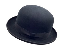 Melone hut bowler tiefschwarz - melone,