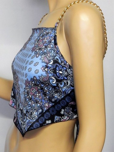 Bandana crop top cami - top, bandeau
