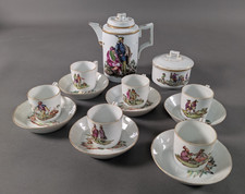 Kaffeeservice 13 Teile, Gräflich Thunsche PM Klösterle bei Karlsbad 19 Jh.