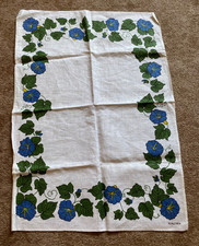 •♥• Geschirrtuch NEU Trockentuch Küchentuch weiß blau grün Reinleinen •♥•