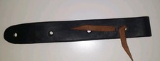 Leder Off-Billet Schwarz für Westernsattel Gurtbefestigung ca. 28 x 4 x 0,4 cm