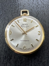 MECHANISCHE Fero Feldmann 17 rubis TASCHENUHR POCKET WATCH  1-9