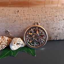 Großer Kettenanhänger Pentagramm Fleur de Lis (25)