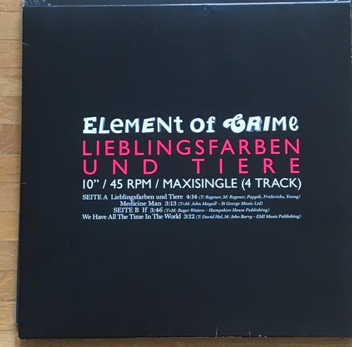 Element crime vinyl - element,