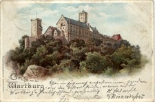 Gruss von der Wartburg - Litho