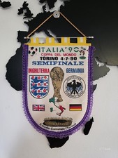 Italia 90 Fußball Wimpel HALBFINALE DFB - ENGLAND