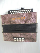 Hohner Erica Knopfakkordeon Ton G-C, wenig bespielt