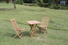 Teak Sitzgruppe - Gartenset - Balkonset - Gartengarnitur - 3tlg. 