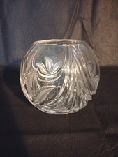 Vintage Kristall Glas Vase