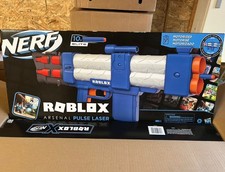 NERF Roblox Arsenal Pulse Laser Motorized Dart Blaster + 10 Elite Darts