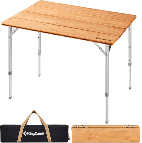 Kingcamp campingtisch bambus - campingtisch,