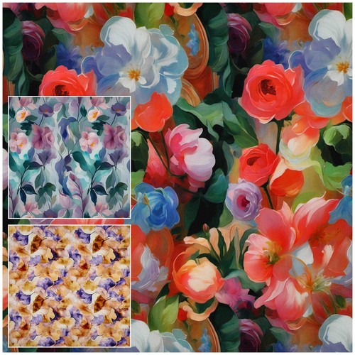 Viskosestoff radiance blumen - viskosestoff,