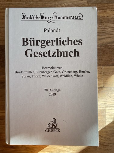 Grüneberg bgb kommentar 78 - grüneberg,