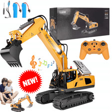 Ferngesteuerter Bagger Spielzeug mit Licht & Soundeffekte Kinder RC Bagger Gift.