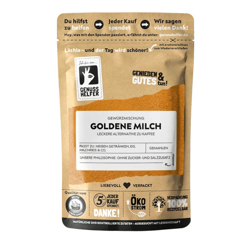 Goldene milch gewürzmischung - goldene,