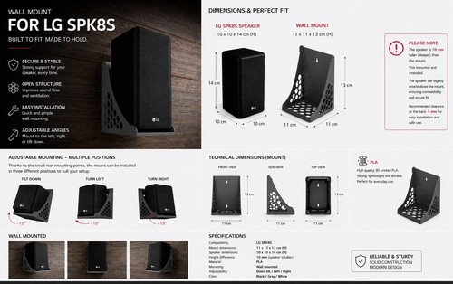 Spk wireless rear - spk, 8s