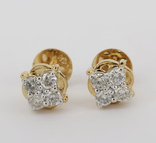 Funkelnde Brillant Ohrringe 0,49 Karat - natürliche Diamanten