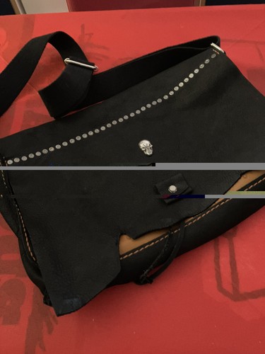 Ledertasche rock handarbeit - ledertasche,