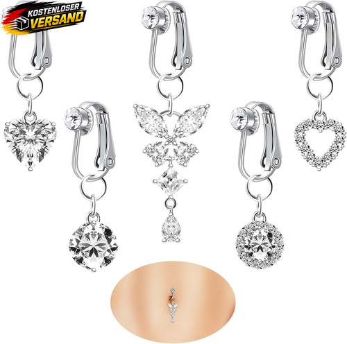 Bauchnabelpiercing set 5 - bauchnabelpiercing,