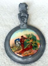 ALT Porzellan Einlagedeckel fü Reservistenkrug Husar Humpen Bierkrug Krug u 1880