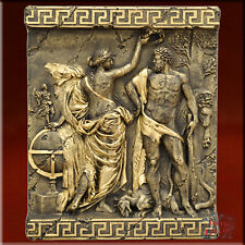 Wandrelief Relief Wandbild 3D Griechischer HERKULES gekrönt von GLORY Kunstharz