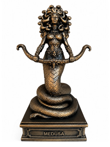 Medusa statue 24cm bronze - medusa,
