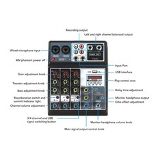 Digital Sound Mixer 4 Channel