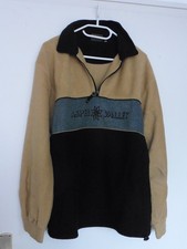 Fleecepullover  Gr. L   PORT LOUIS    Farbe schwarz - hellbraun    guter Zustand
