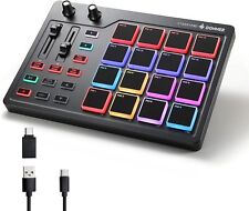 Donner USB Typ-C MIDI Pad Controller Keyboard mit 16 Pads 2 Fader und Knöpfe