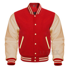 Varsity Letterman Baseball Red