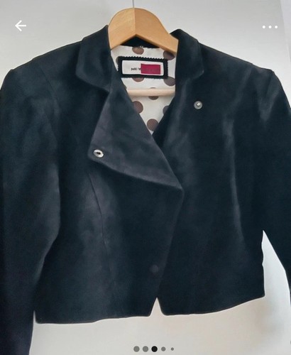 Wildleder jacke schwarz dirndl - wildleder,
