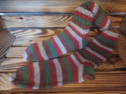 Wollsocken handgestrickt - handgestrickt, gr