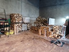 Brennholz, Kaminholz Ofenfertig auf  Schwedenfeuer in versiedenen abbrennhöhen. 
