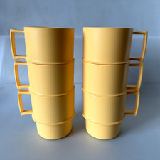 6x stapelbare TUPPERWARE gelb