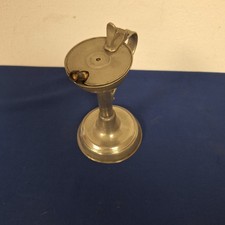 Alte Zinn Öllampe um 1900