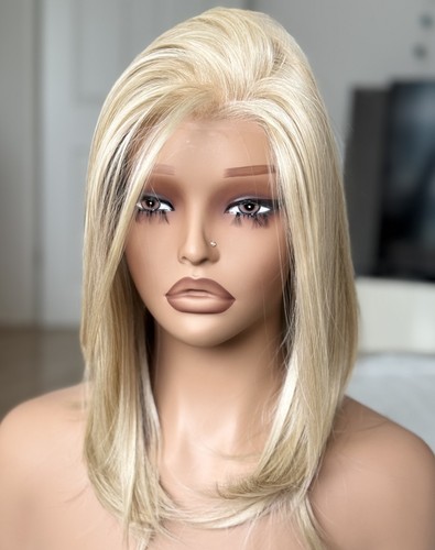 Blond perücke remy hair - blond, |