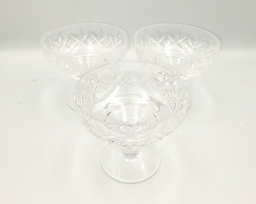 Drei vintage geschliffene glas - vintage,