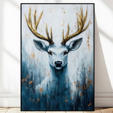 Leinwand Bild Hirsch Tiere