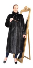 US5758 REAL SAGA MINK FUR COAT