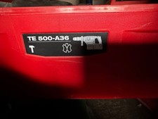 Hilti TE 500-A36 Akku 36V SDS Max Abbruchhammer inkl Koffer 