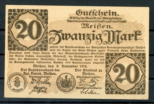 Meissen mark notgeld vom - meissen,