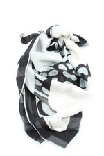 CODELLO Halstuch Damen Tuch weiß-schwarz-goldfarben Casual-Look